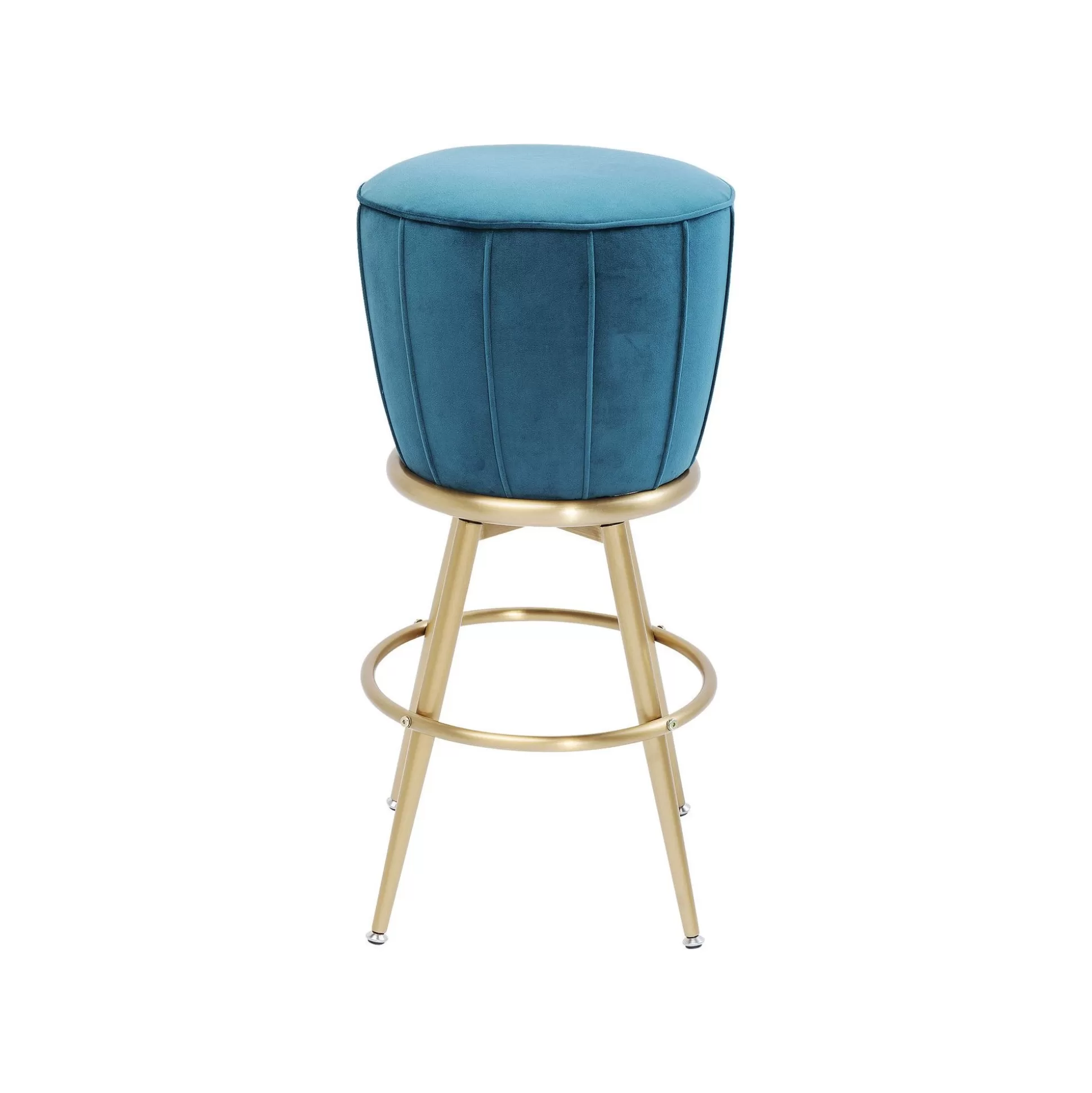 Tabouret De Bar After Work Velours Bleu ^KARE Design Outlet