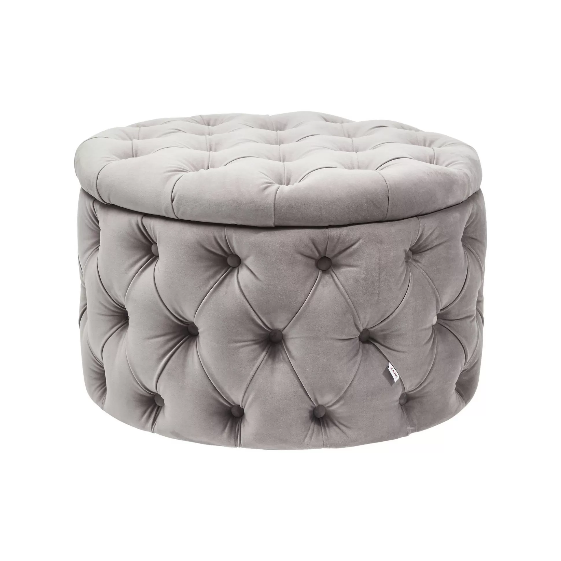 Tabouret Desire 73cm Velours Gris ^KARE Design Best