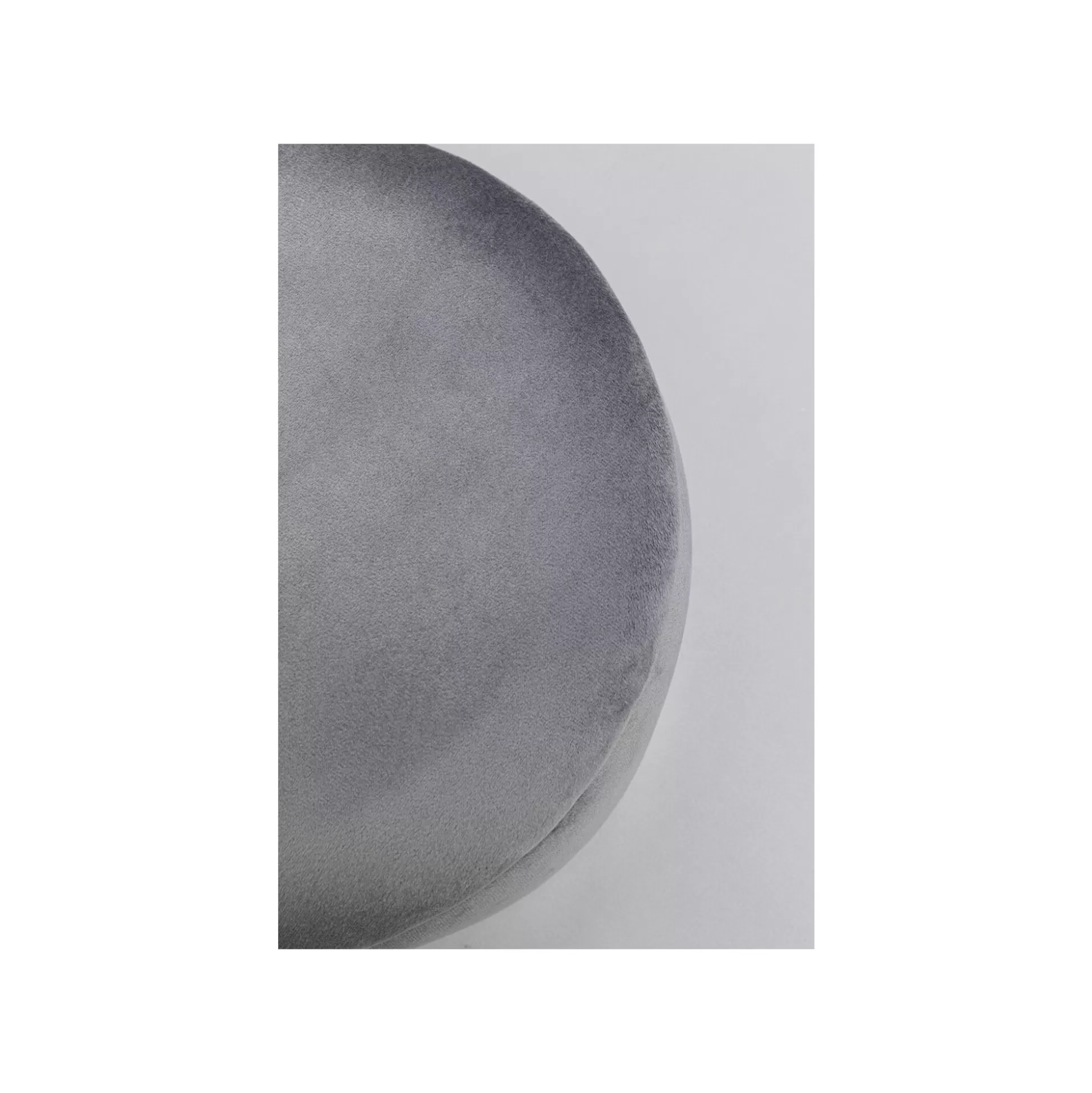 Tabourets-coffres Cherry Gris Et Chrome Set De 2 ^KARE Design Outlet