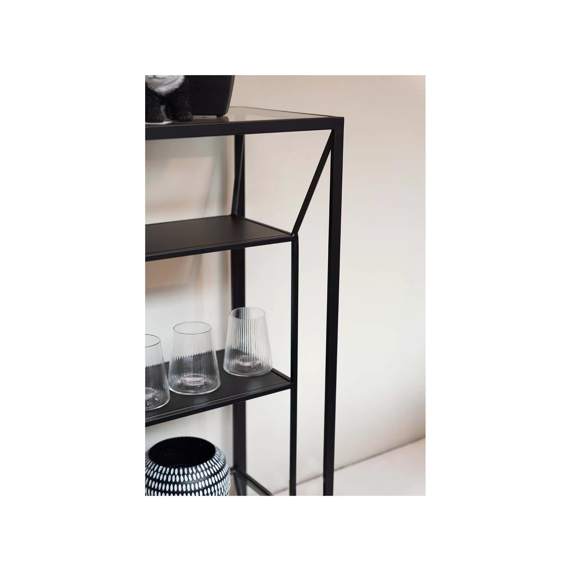 Étagère Corinne 90x90cm Noire ^KARE Design Fashion