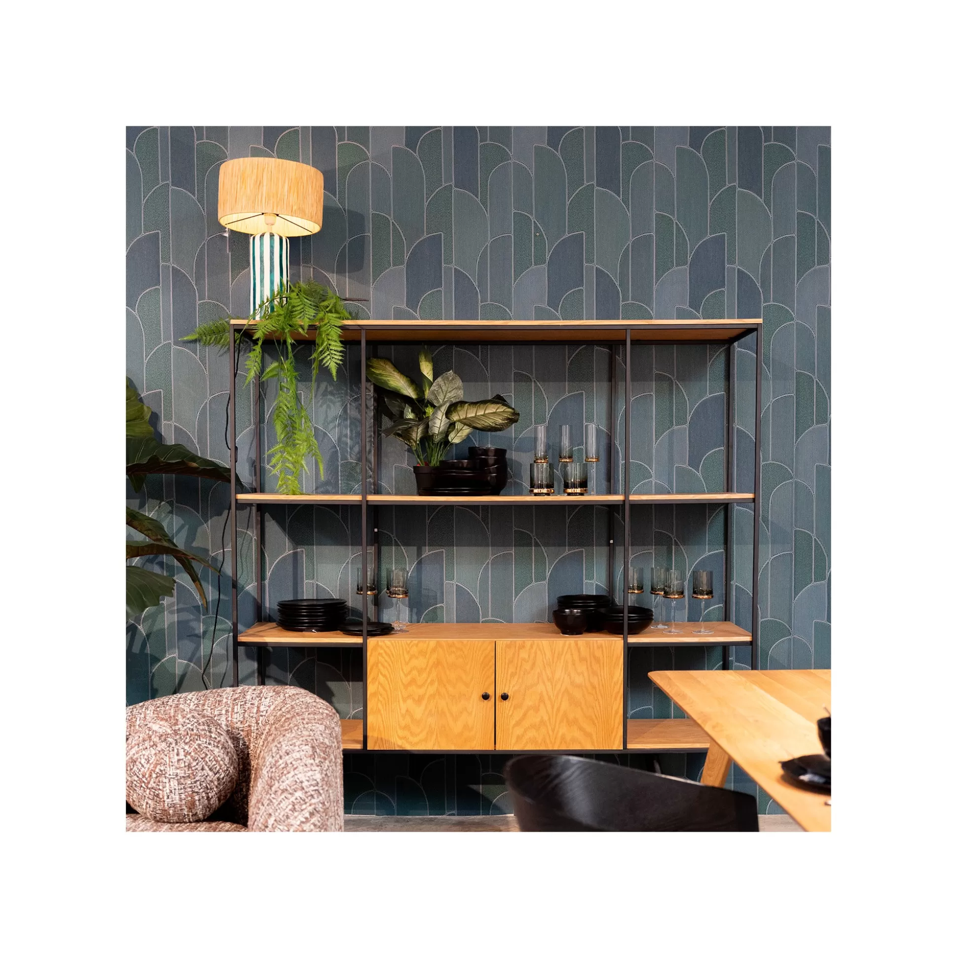 Étagère Cosy Sixties 183x180cm Nature ^KARE Design Sale