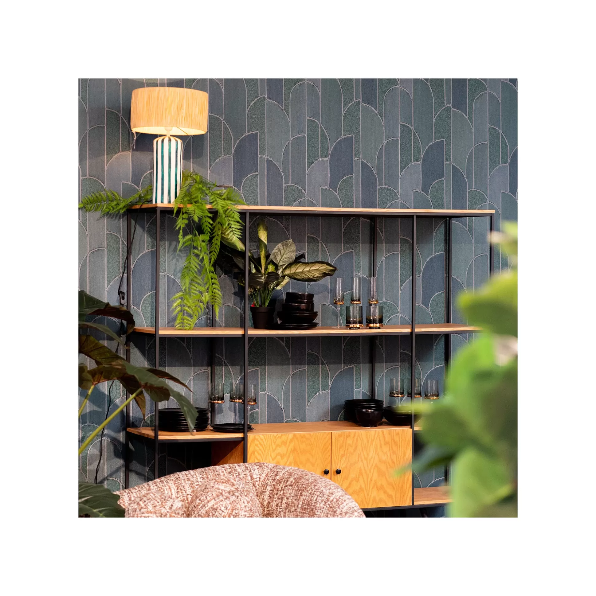 Étagère Cosy Sixties 183x180cm Nature ^KARE Design Sale