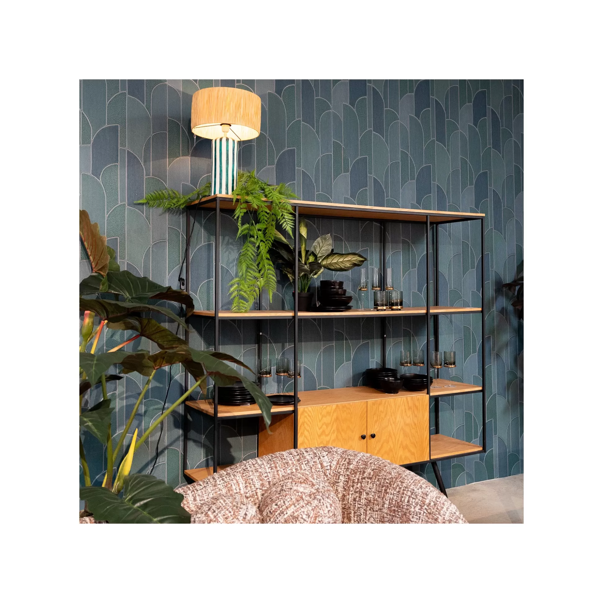 Étagère Cosy Sixties 183x180cm Nature ^KARE Design Sale