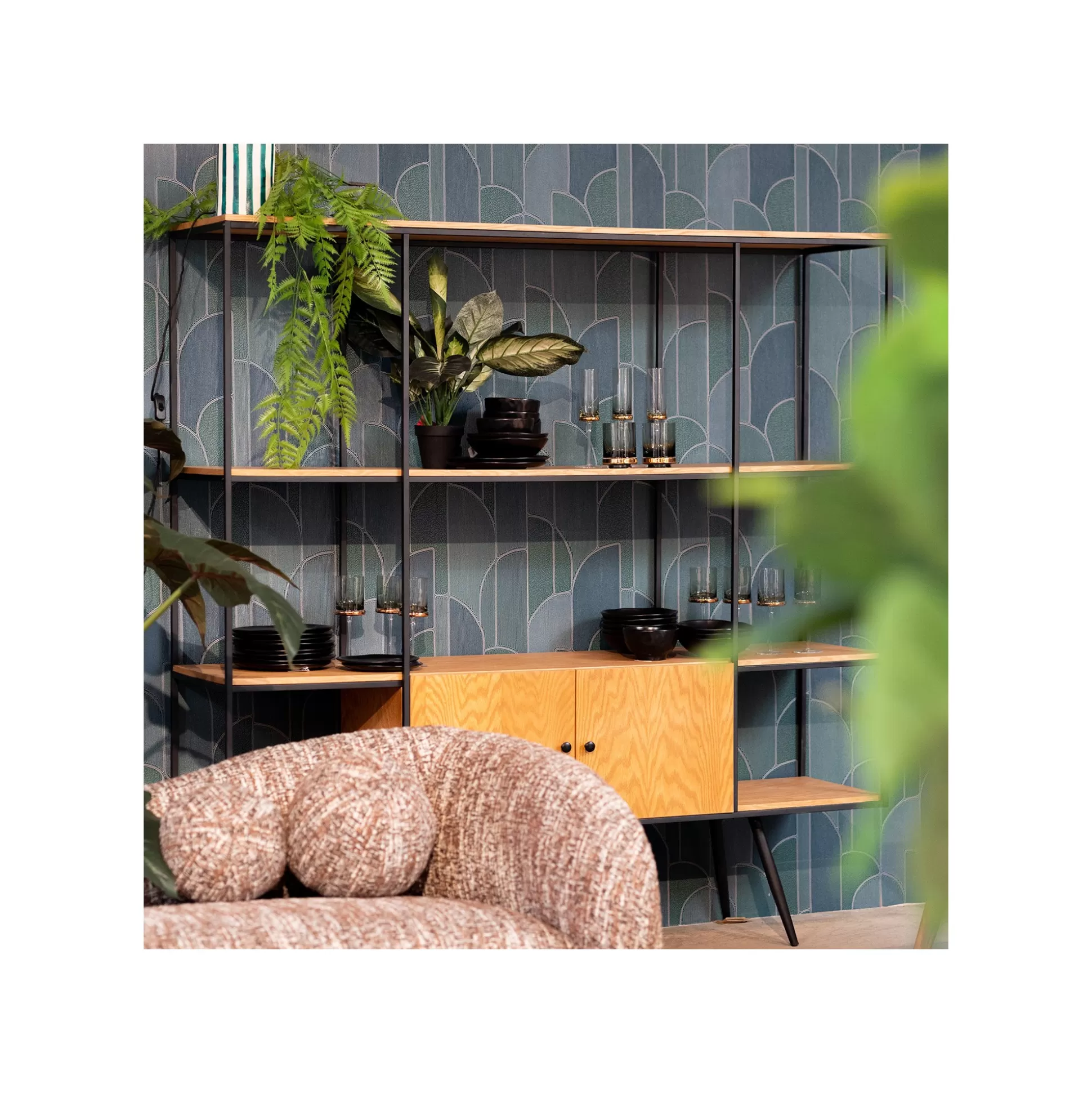 Étagère Cosy Sixties 183x180cm Nature ^KARE Design Sale