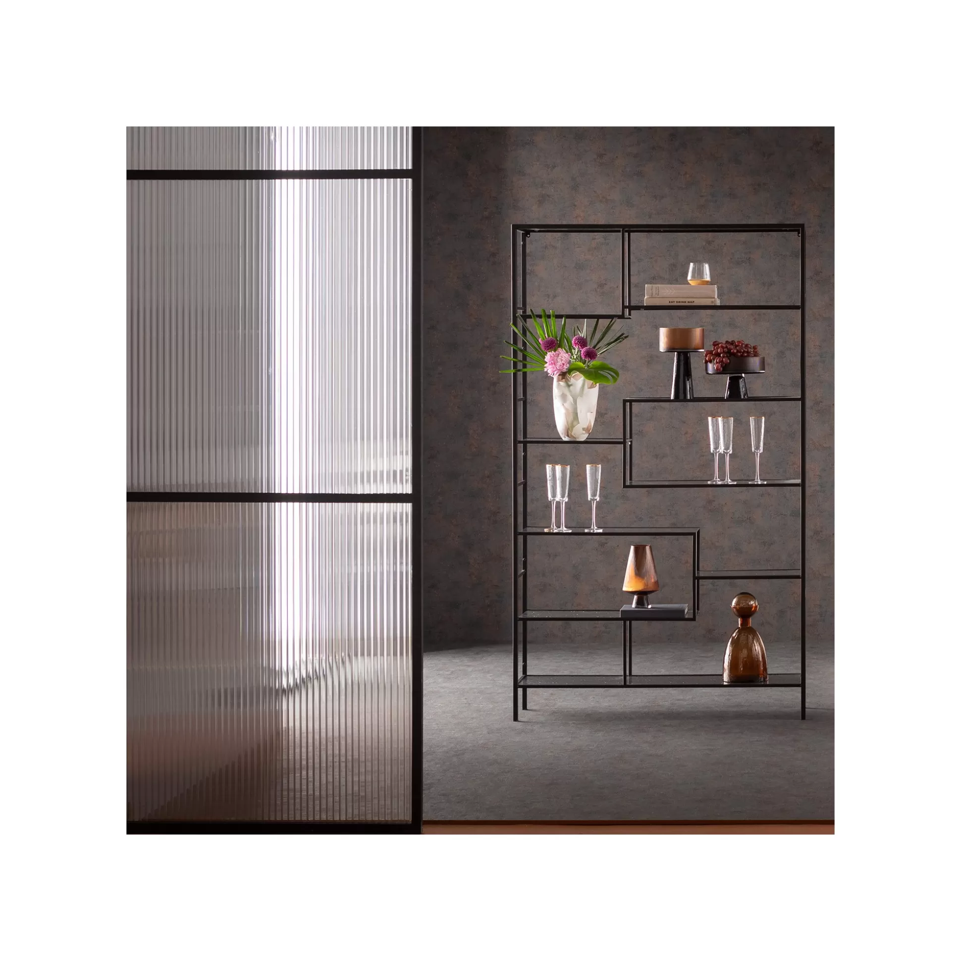 Étagère Loft Bubble Noire 195x115cm ^KARE Design Store