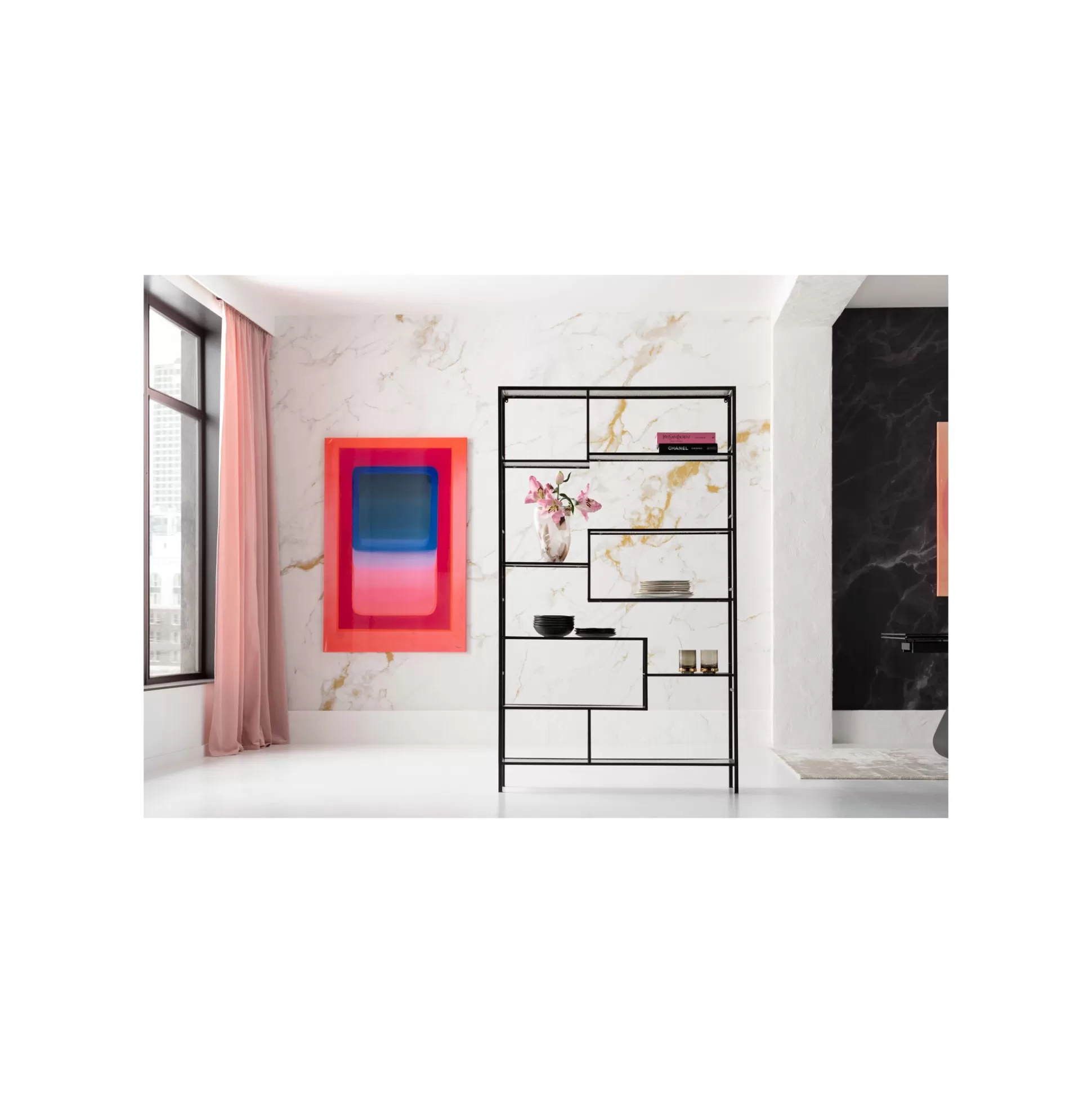 Étagère Loft Bubble Noire 195x115cm ^KARE Design Store