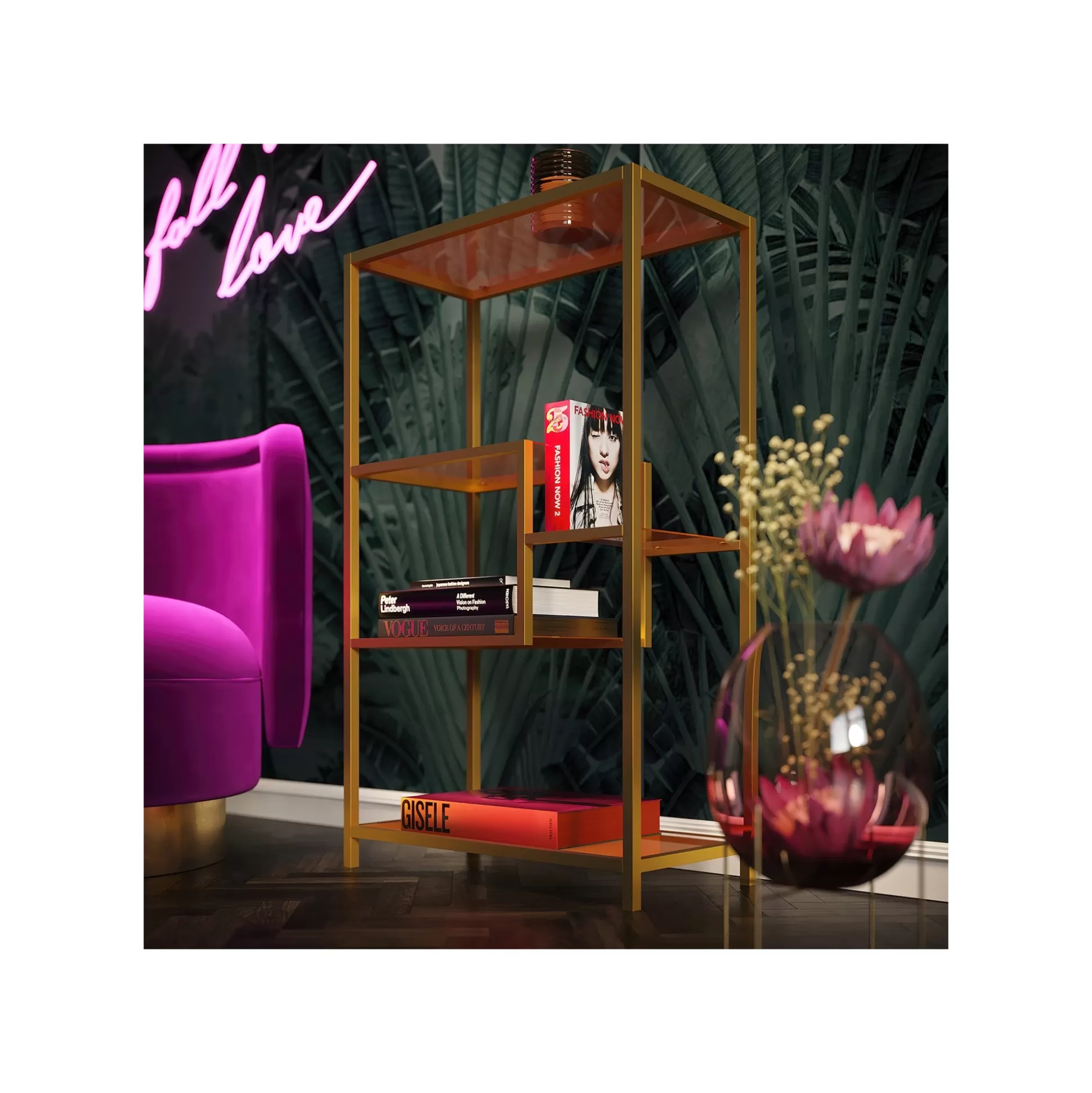 Étagère Loft 100x60cm Dorée ^KARE Design Sale