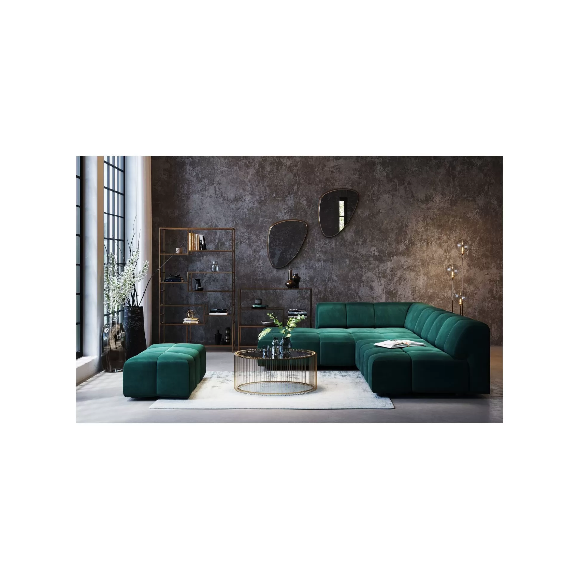Étagère Loft 100x115cm Dorée ^KARE Design Outlet