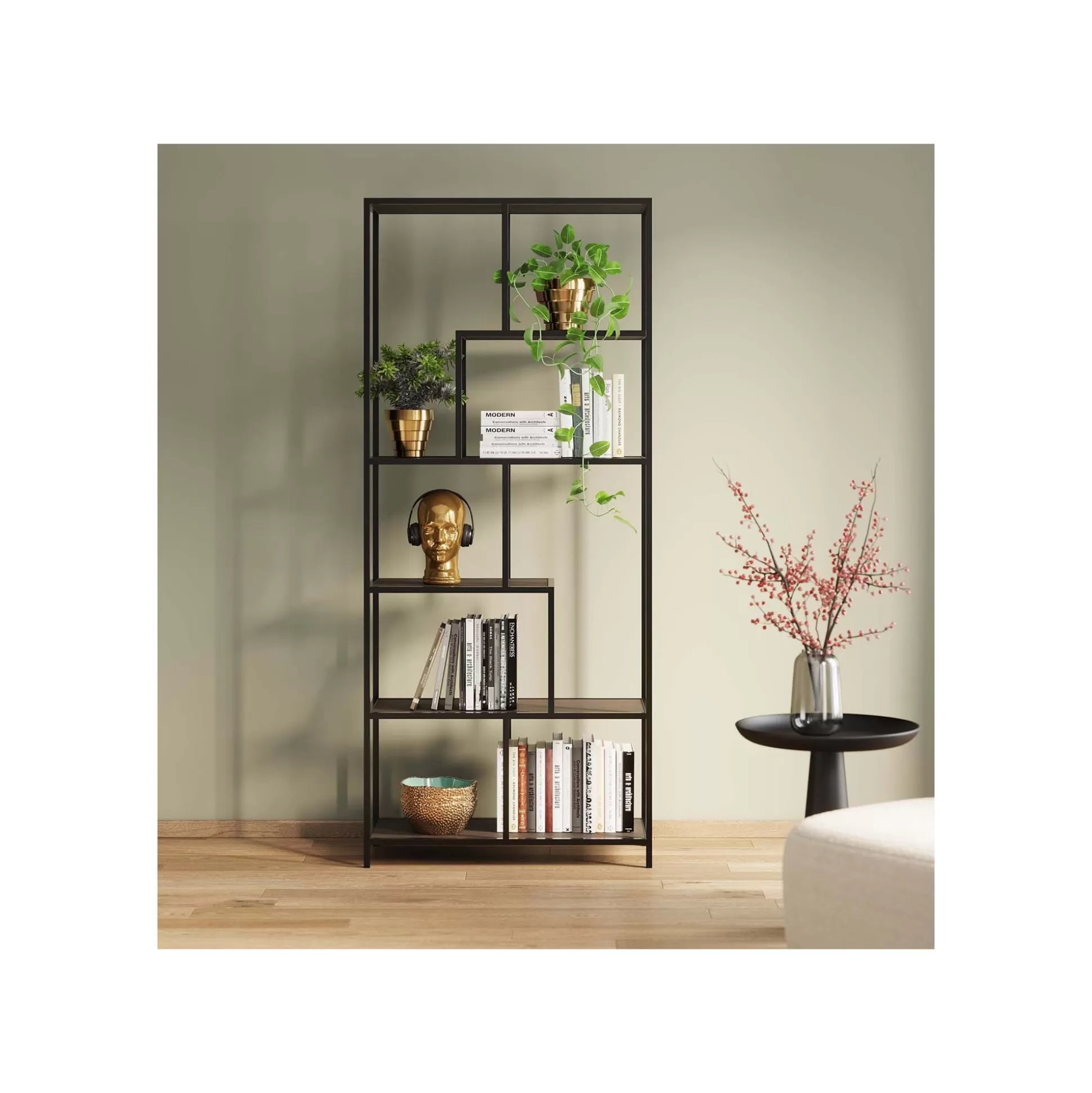 Étagère Loftie Noire 185x77cm ^KARE Design Online