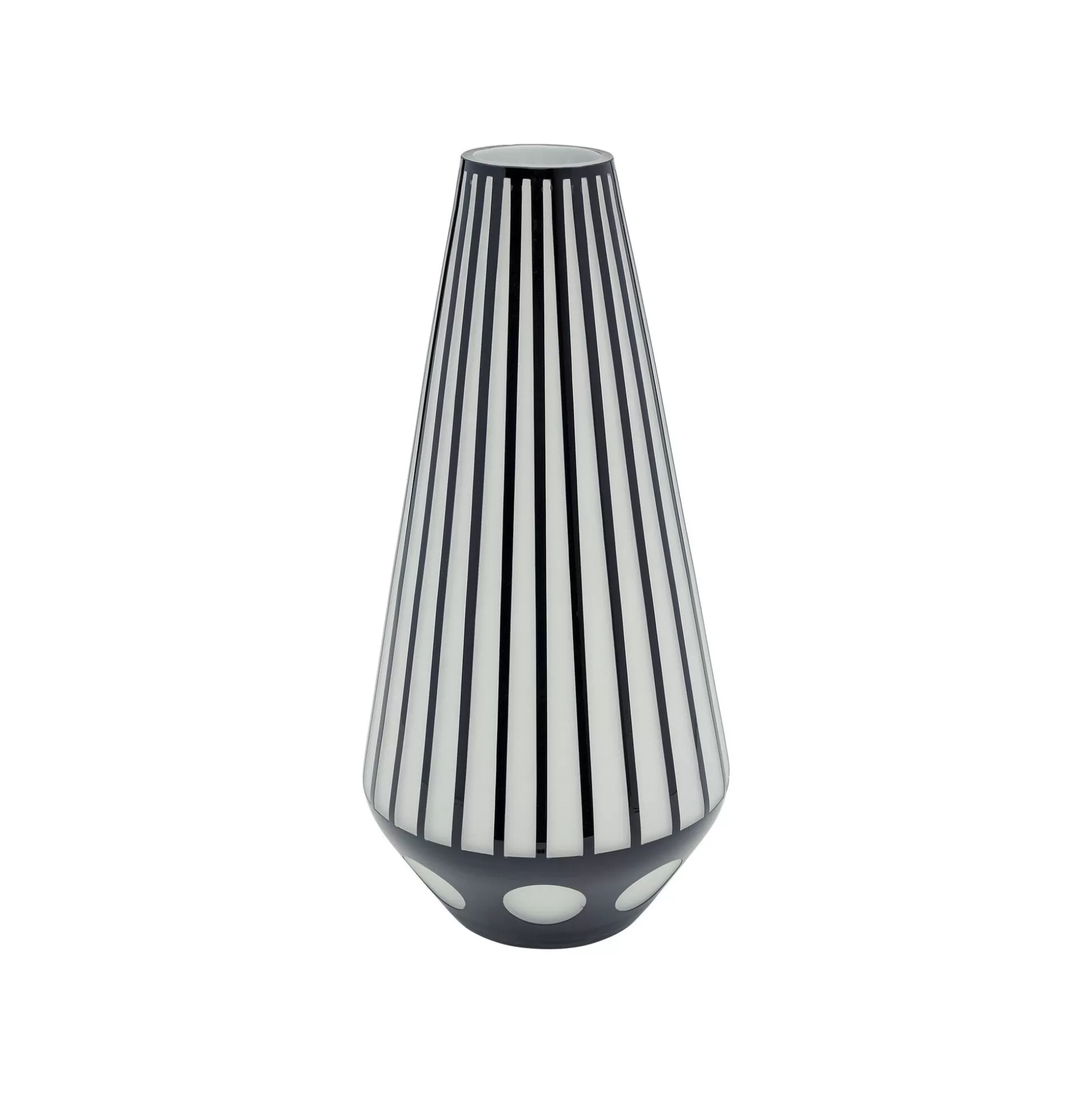 Vase Brillar Cylinder Noir Et Blanc 44cm ^KARE Design Online