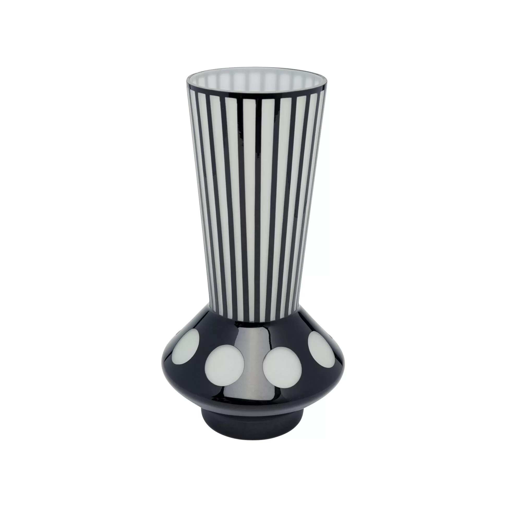 Vase Brillar Noir Et Blanc 40cm ^KARE Design Store