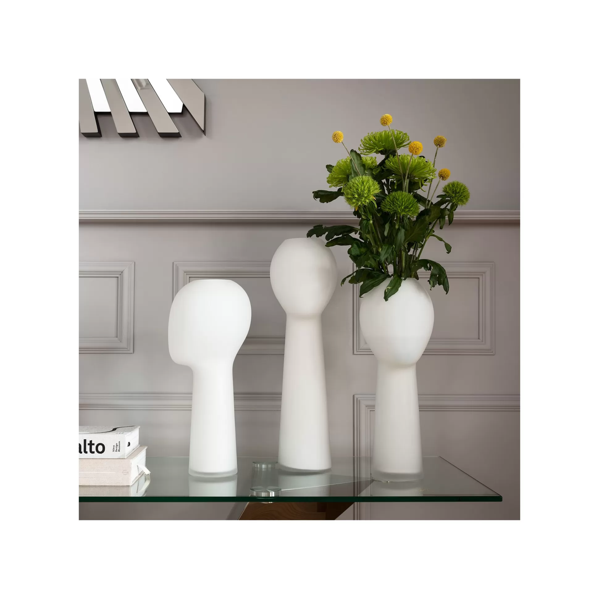 Vase Cabeza Blanc 50cm ^KARE Design New