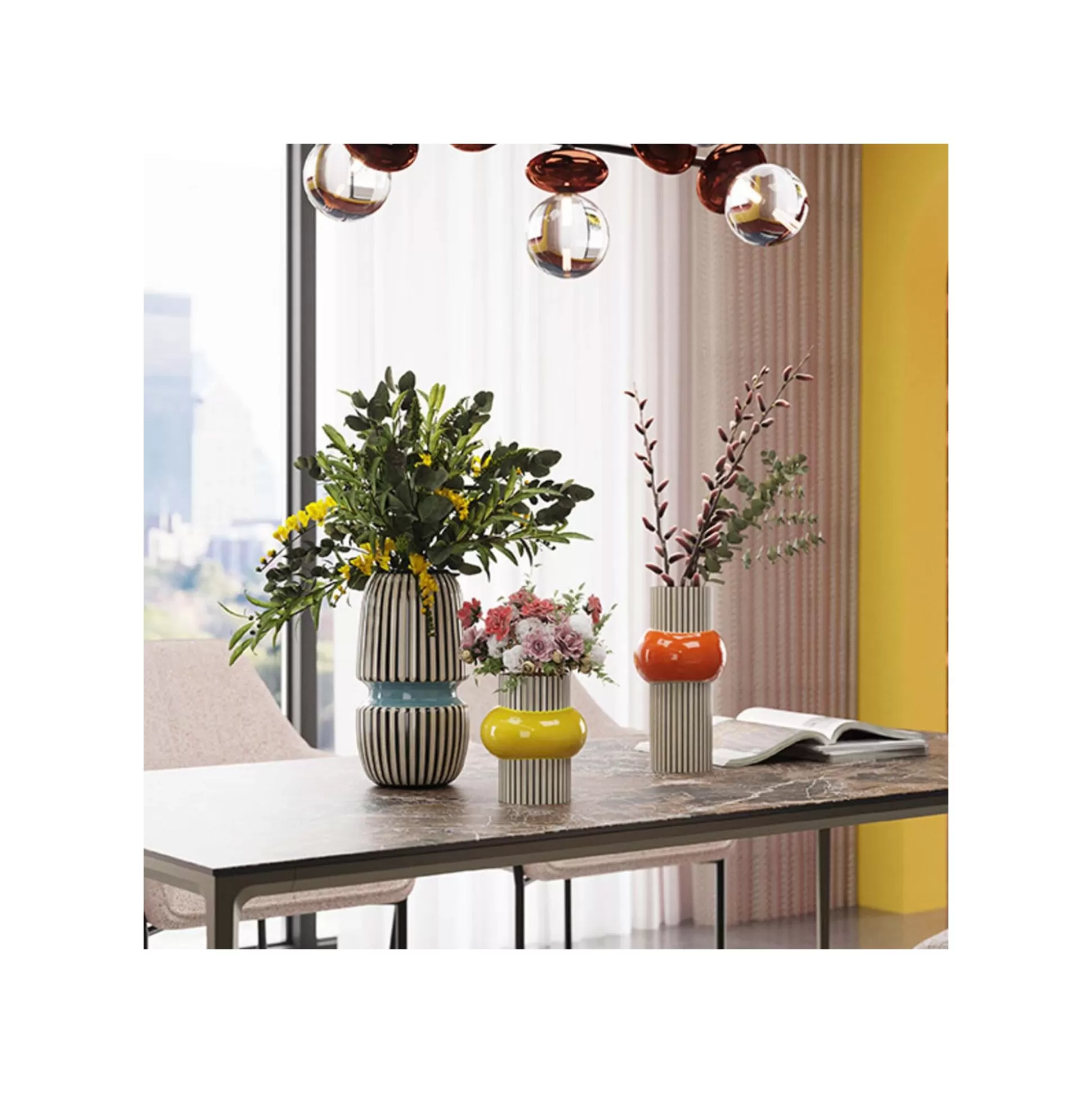 Vase Calabria Bleu 31cm ^KARE Design Best Sale