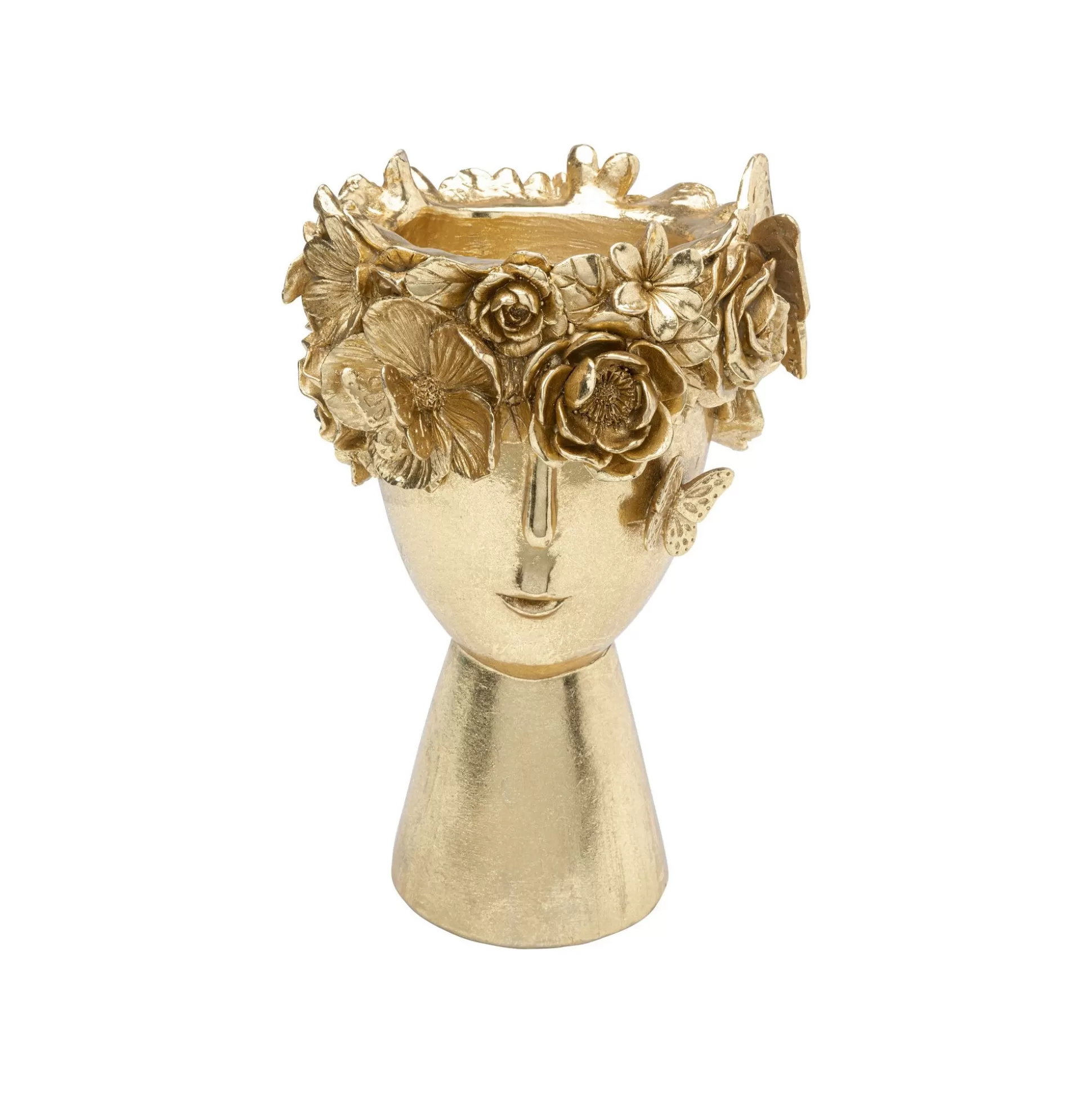Vase Doré Couronne Fleurs 30cm ^KARE Design Fashion