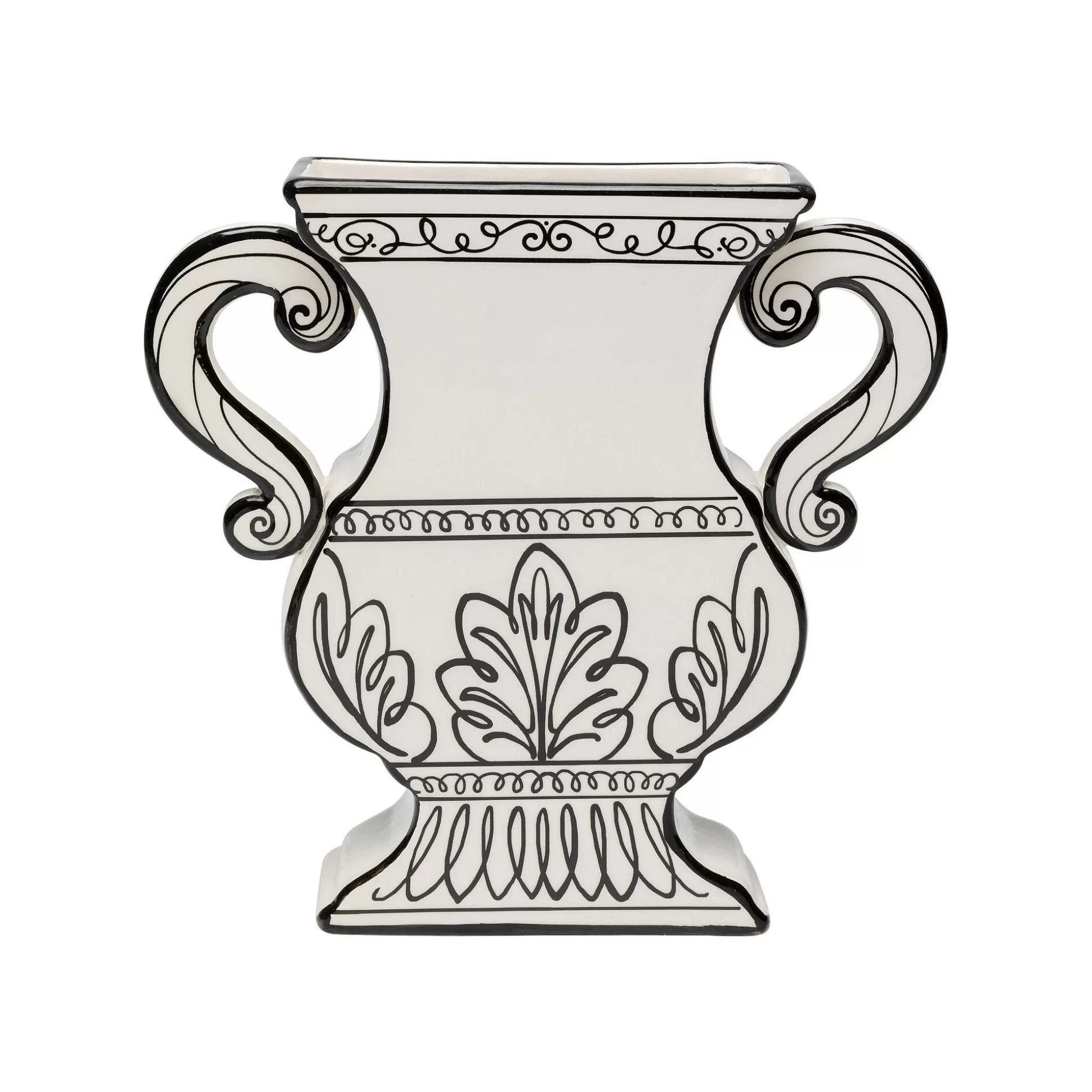 Vase Favola Amphore Blanc Et Noir ^KARE Design Cheap