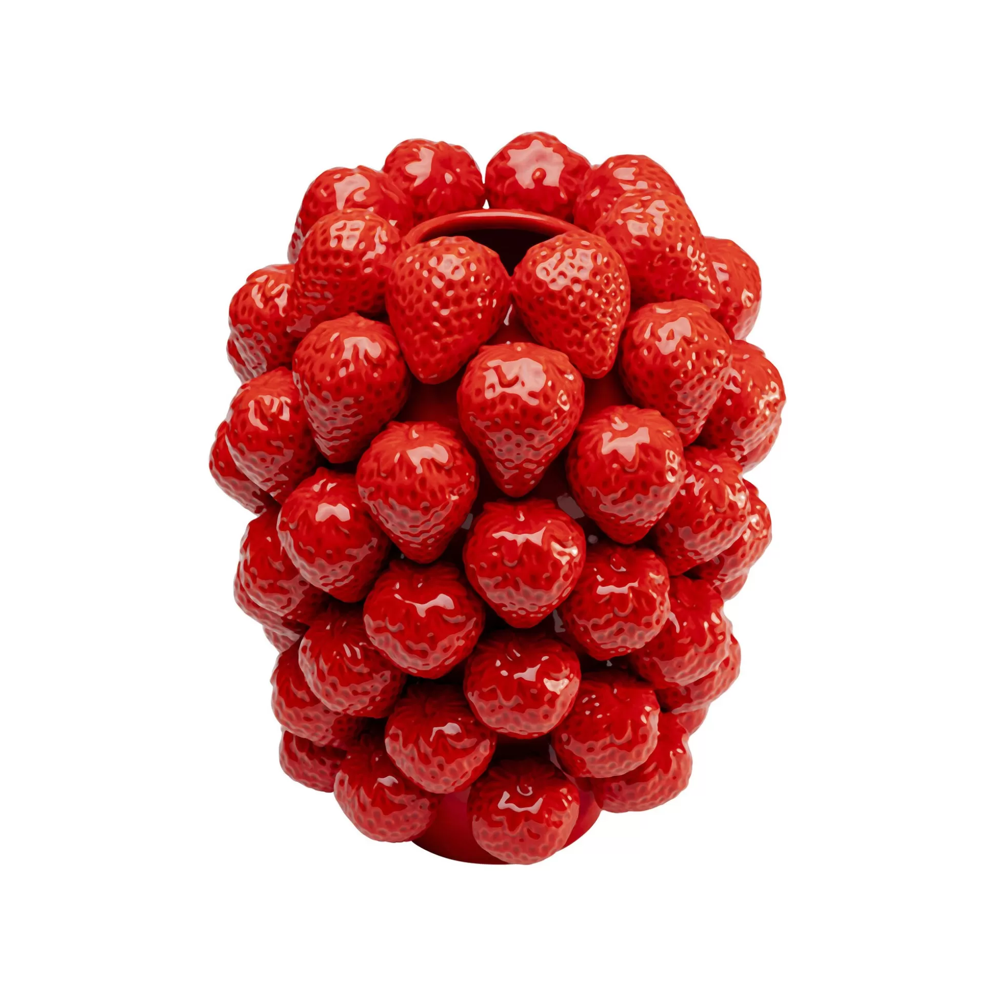 Vase Fraises Rouges 30cm ^KARE Design Clearance