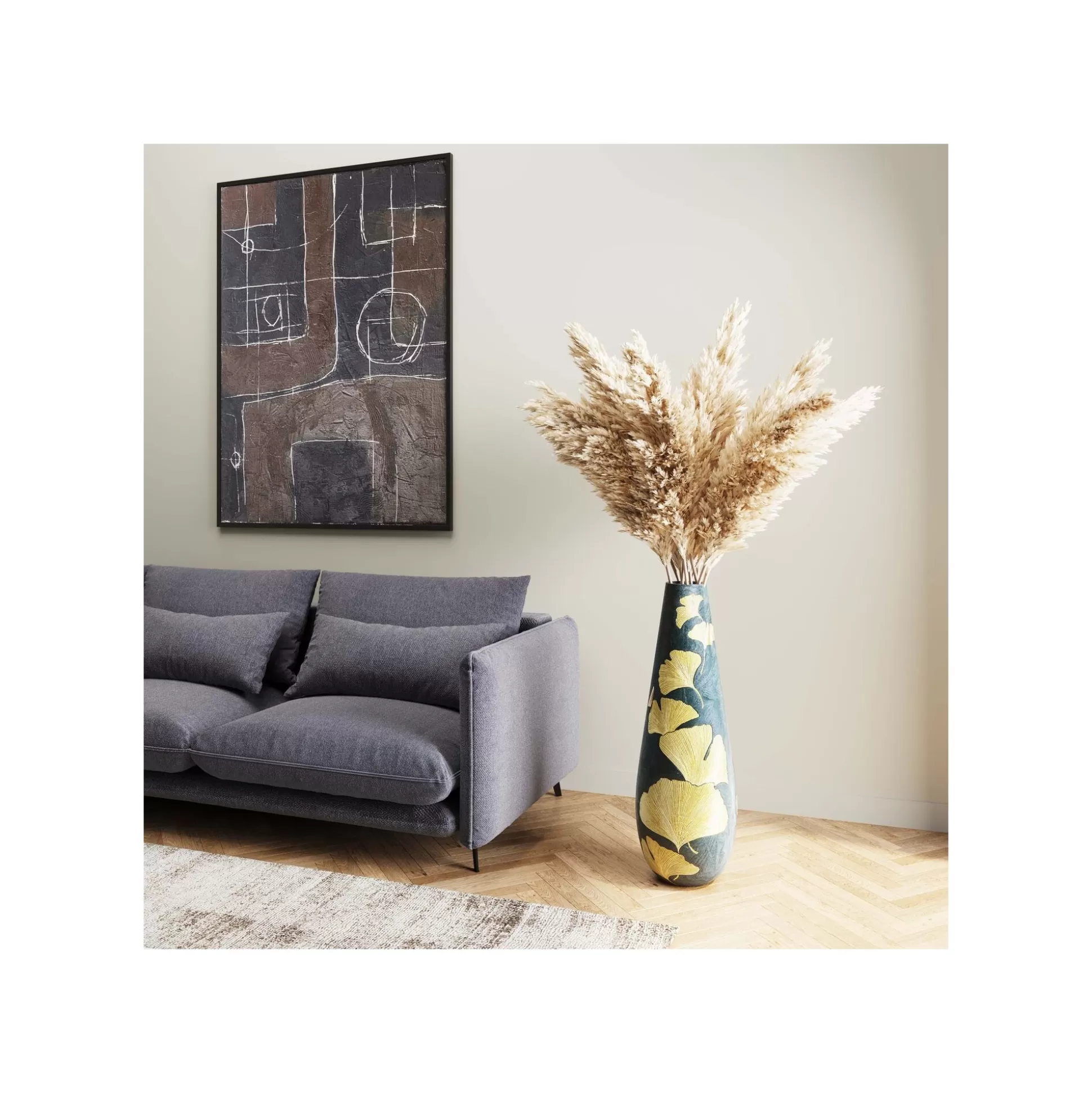 Vase Élégance Ginkgo XL 95cm ^KARE Design Sale