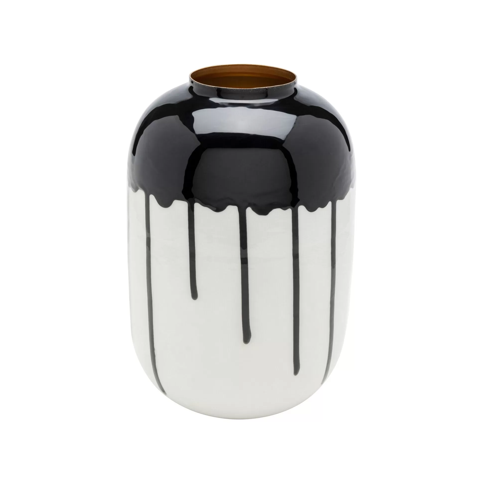 Vase Macchie 24cm Noir Et Blanc ^KARE Design Discount
