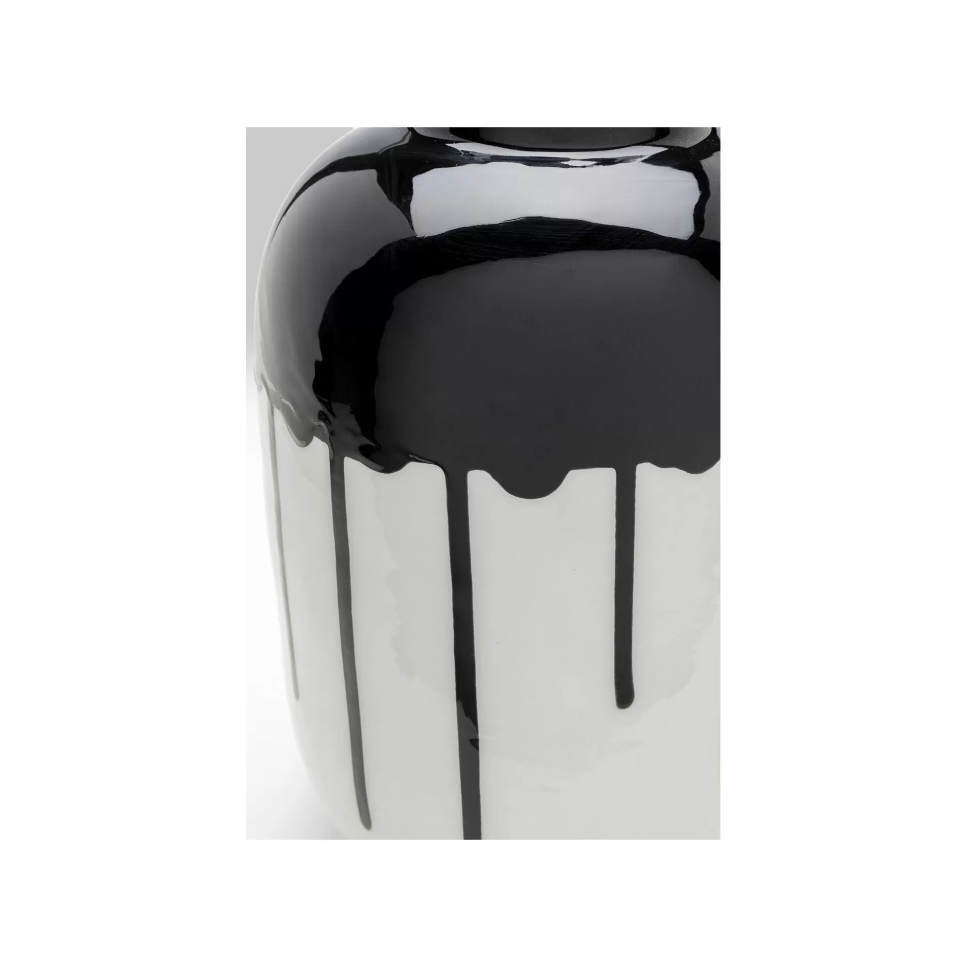 Vase Macchie 24cm Noir Et Blanc ^KARE Design Discount