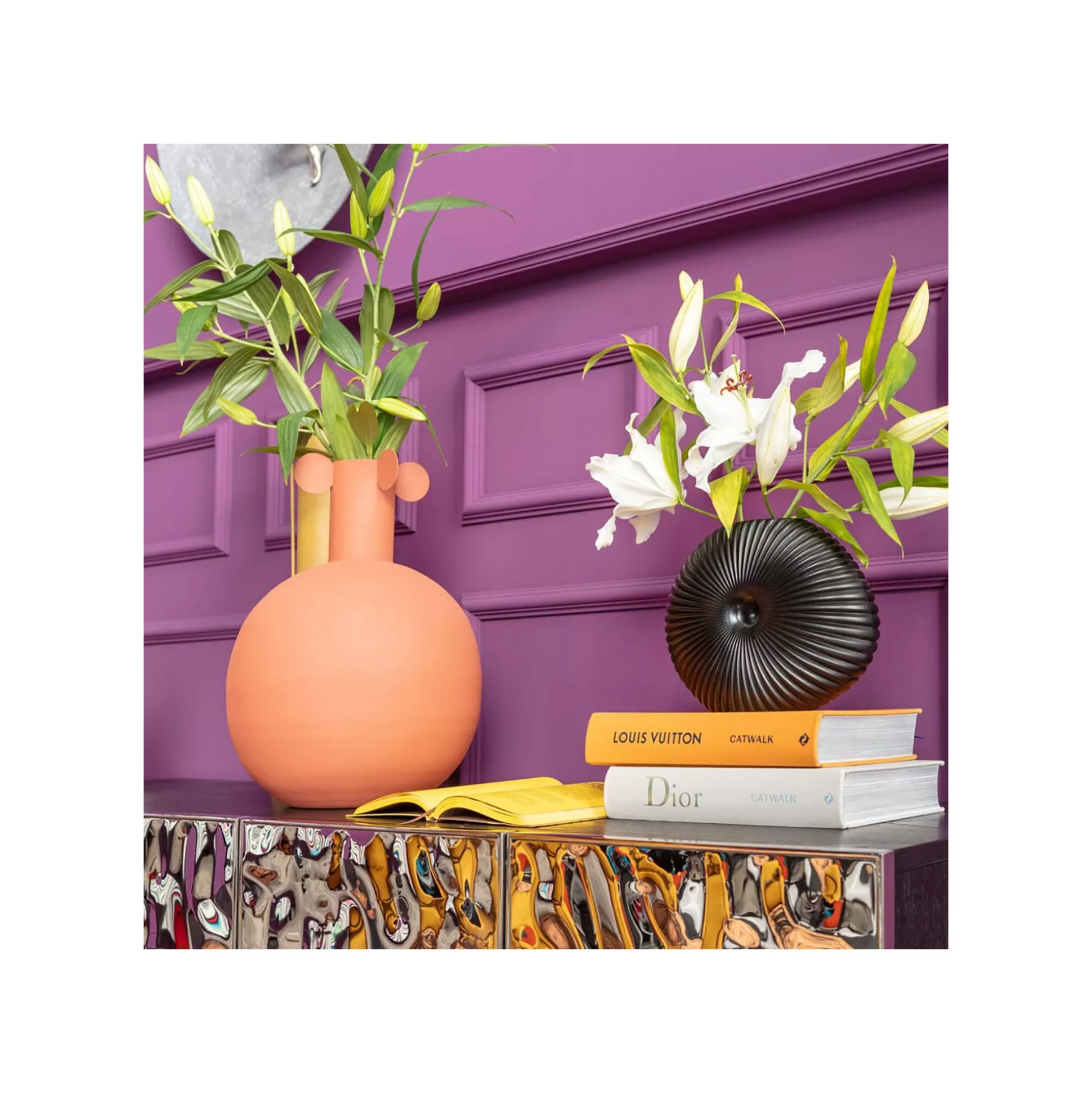 Vase Merida Noir 26cm ^KARE Design Shop