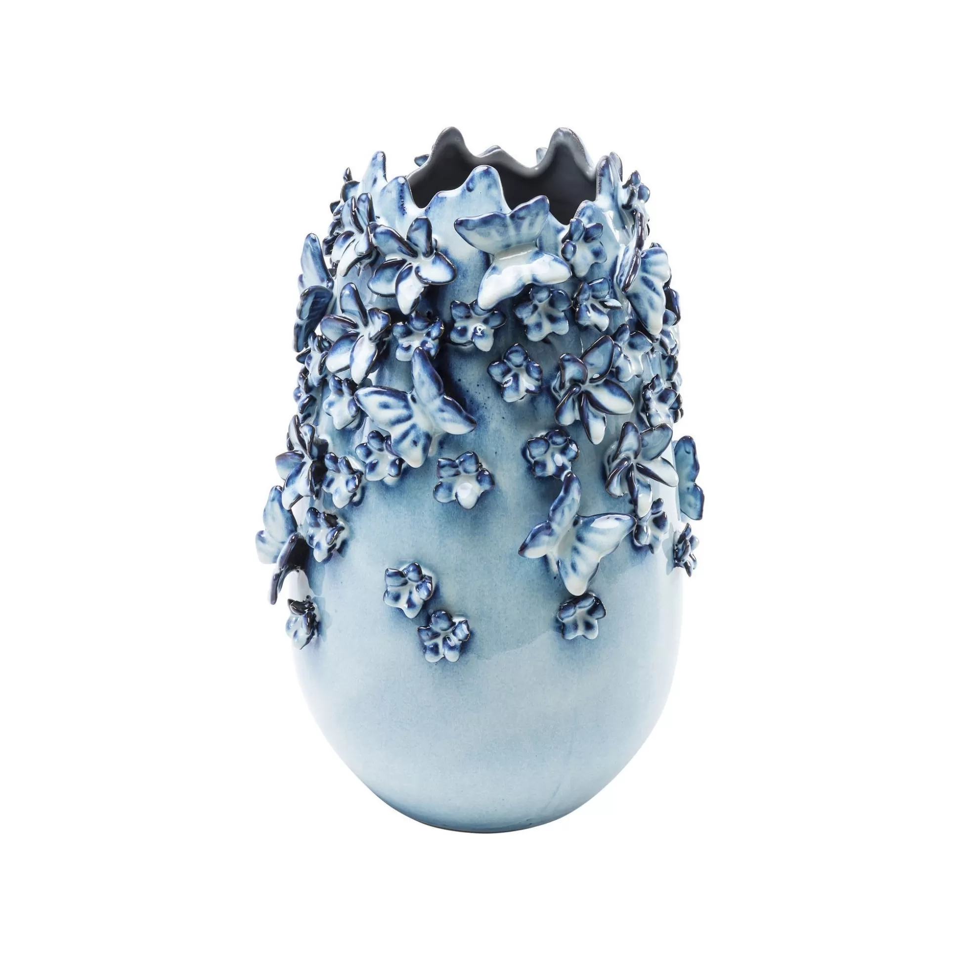Vase Papillons Bleu Clair 35cm ^KARE Design Best Sale