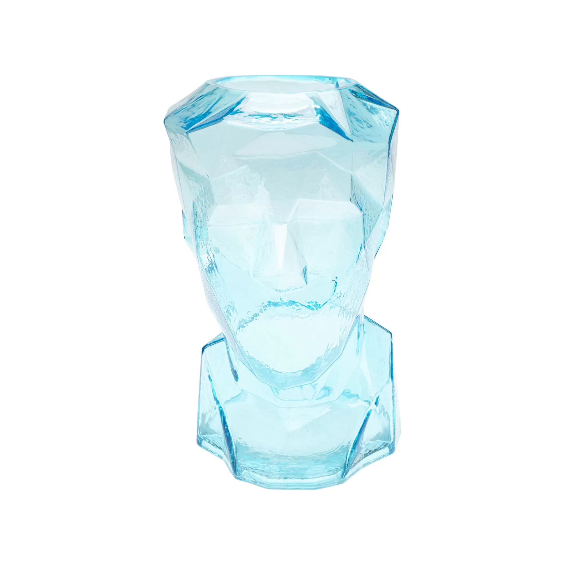 Vase Prisma Visage Bleu Clair 30cm ^KARE Design Clearance