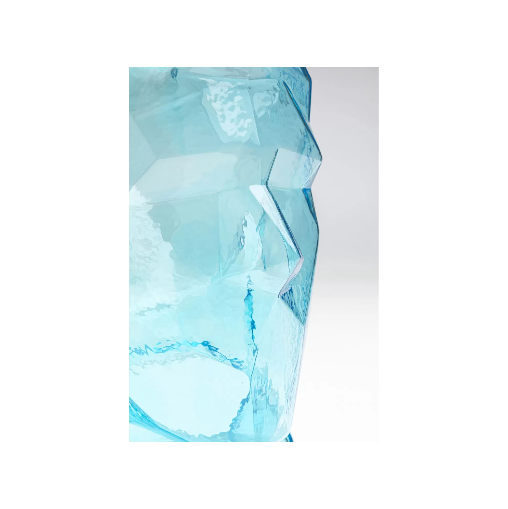 Vase Prisma Visage Bleu Clair 30cm ^KARE Design Clearance