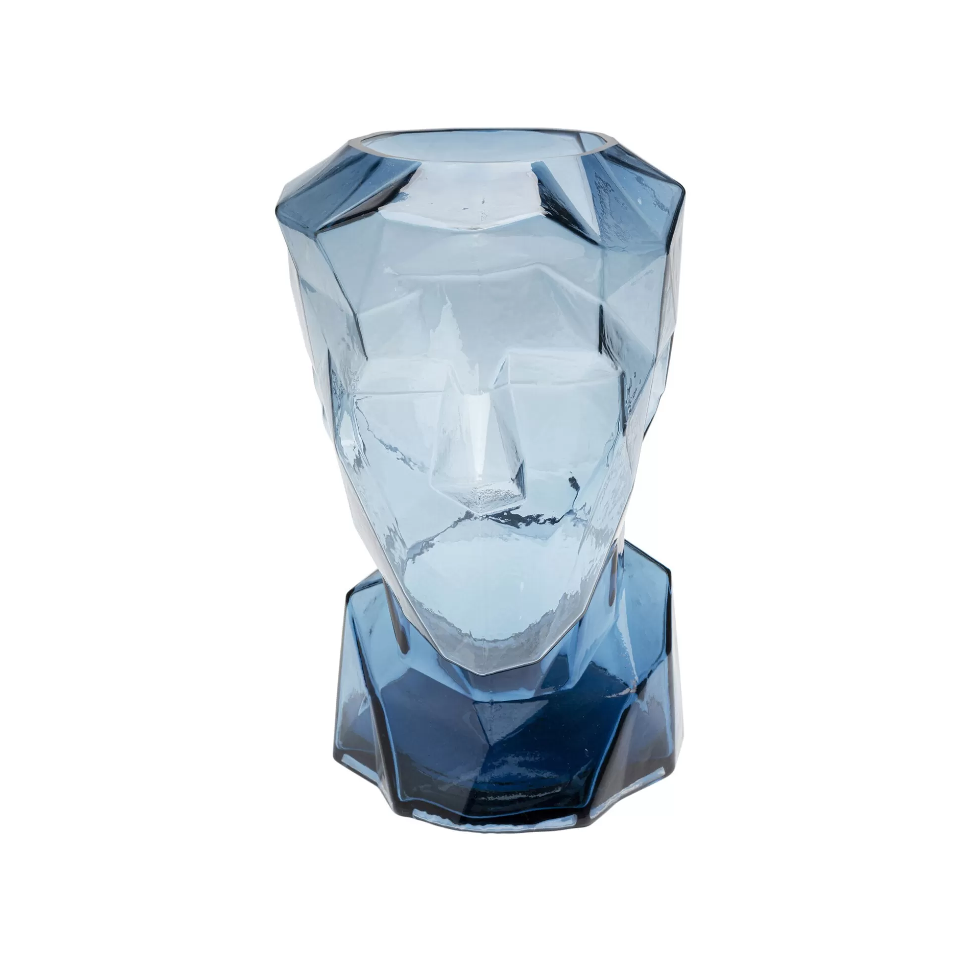 Vase Prisma Visage Bleu 30cm ^KARE Design Best Sale