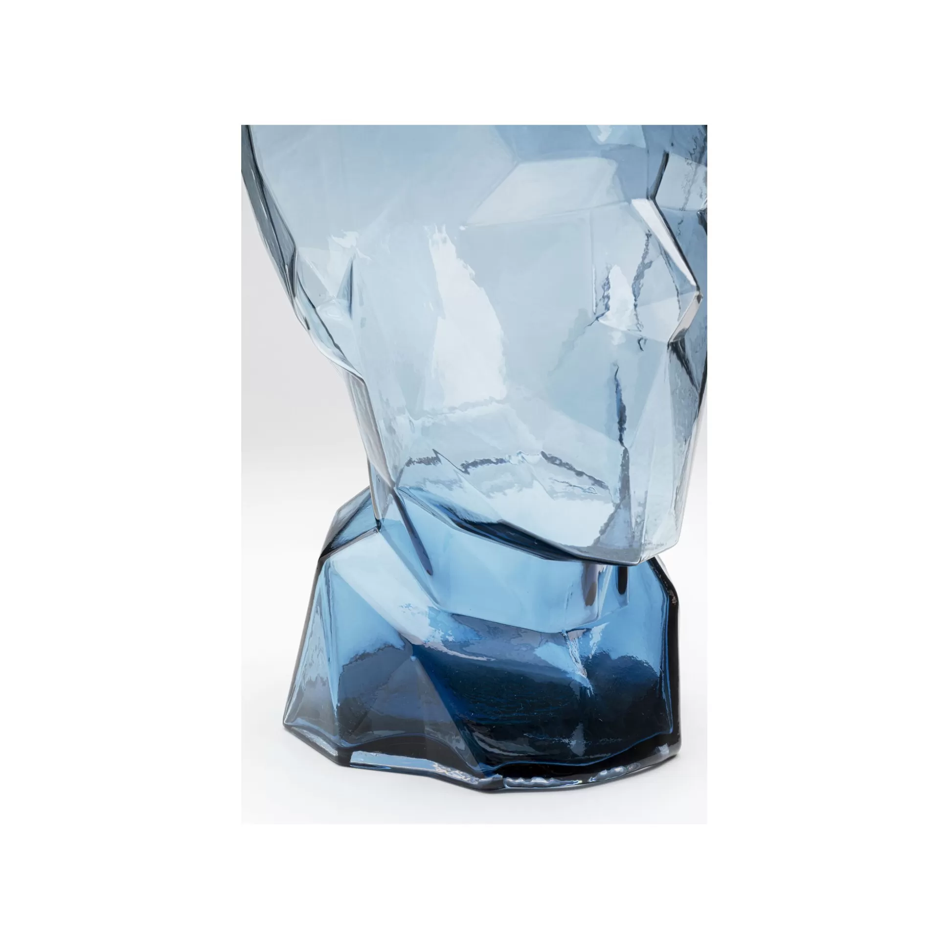 Vase Prisma Visage Bleu 30cm ^KARE Design Best Sale