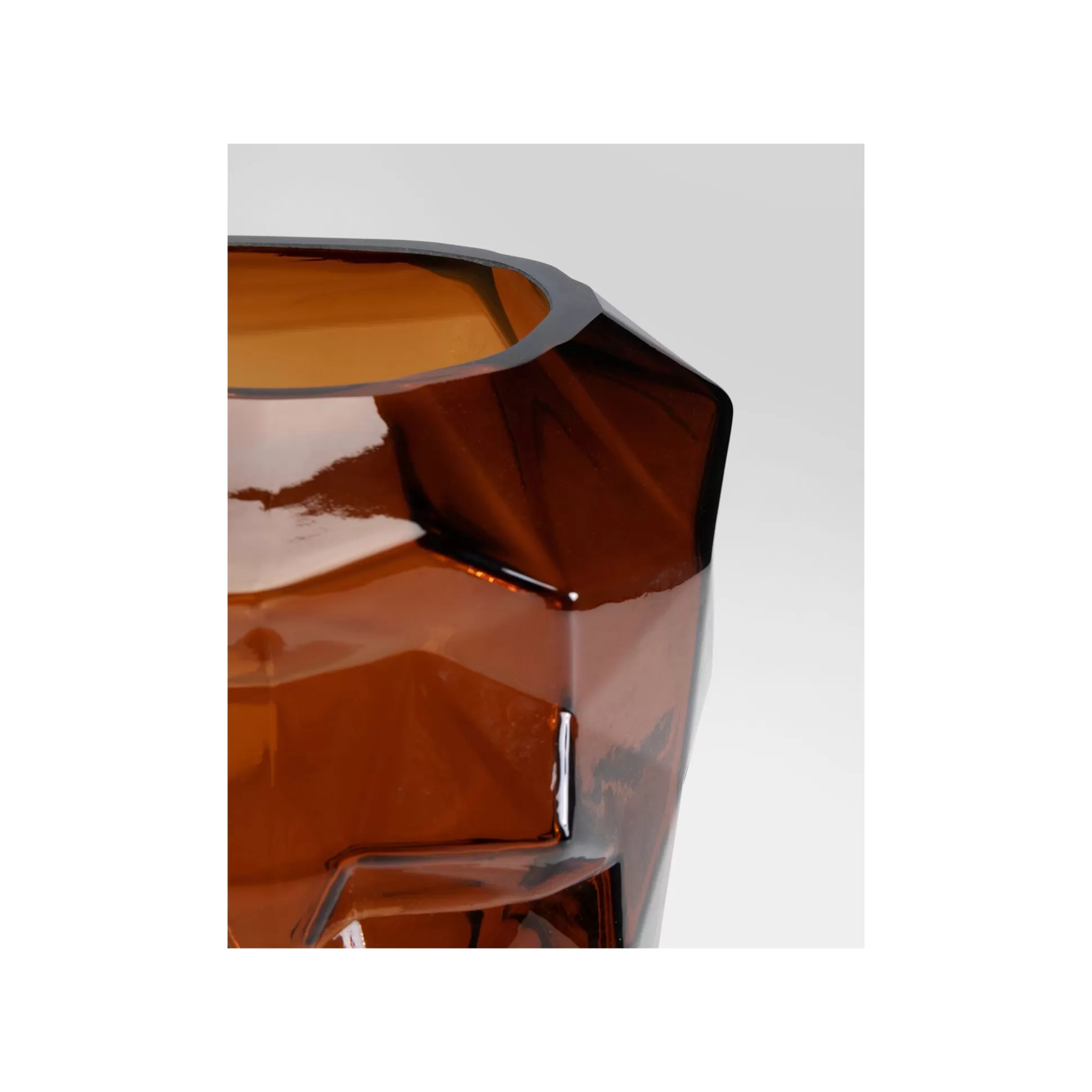 Vase Prisma Visage Marron 30cm ^KARE Design Cheap