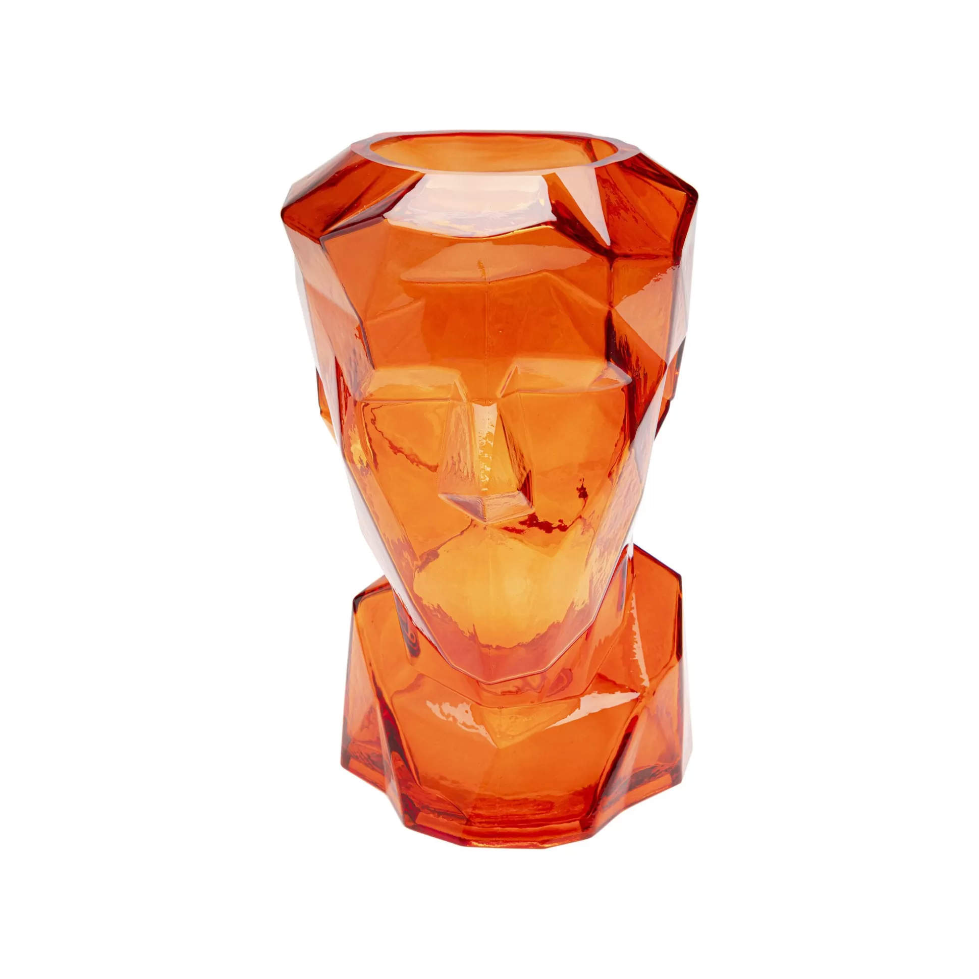 Vase Prisma Visage Orange 30cm ^KARE Design Best Sale