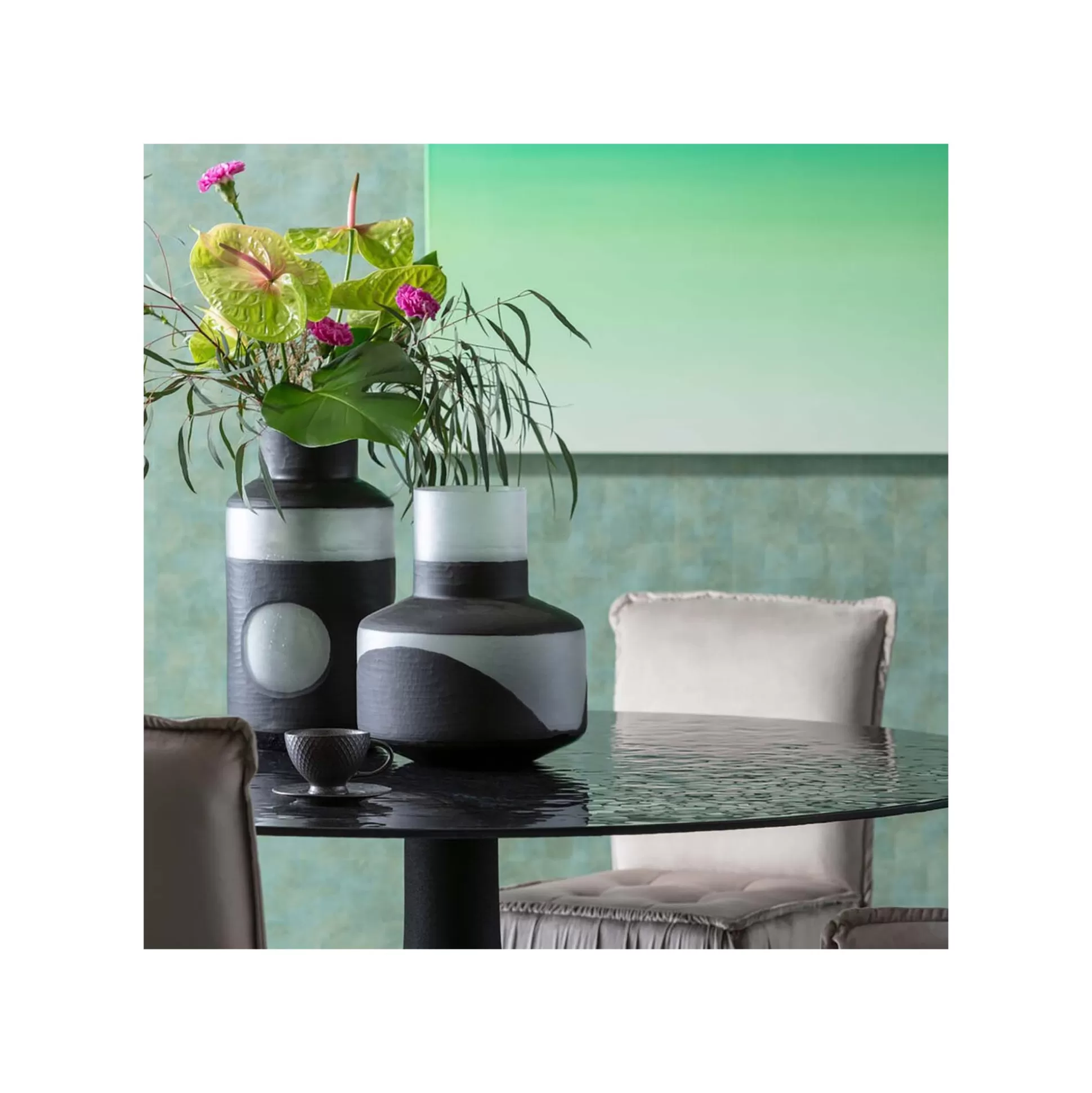 Vase Shadow Noir Et Blanc 44cm ^KARE Design Cheap