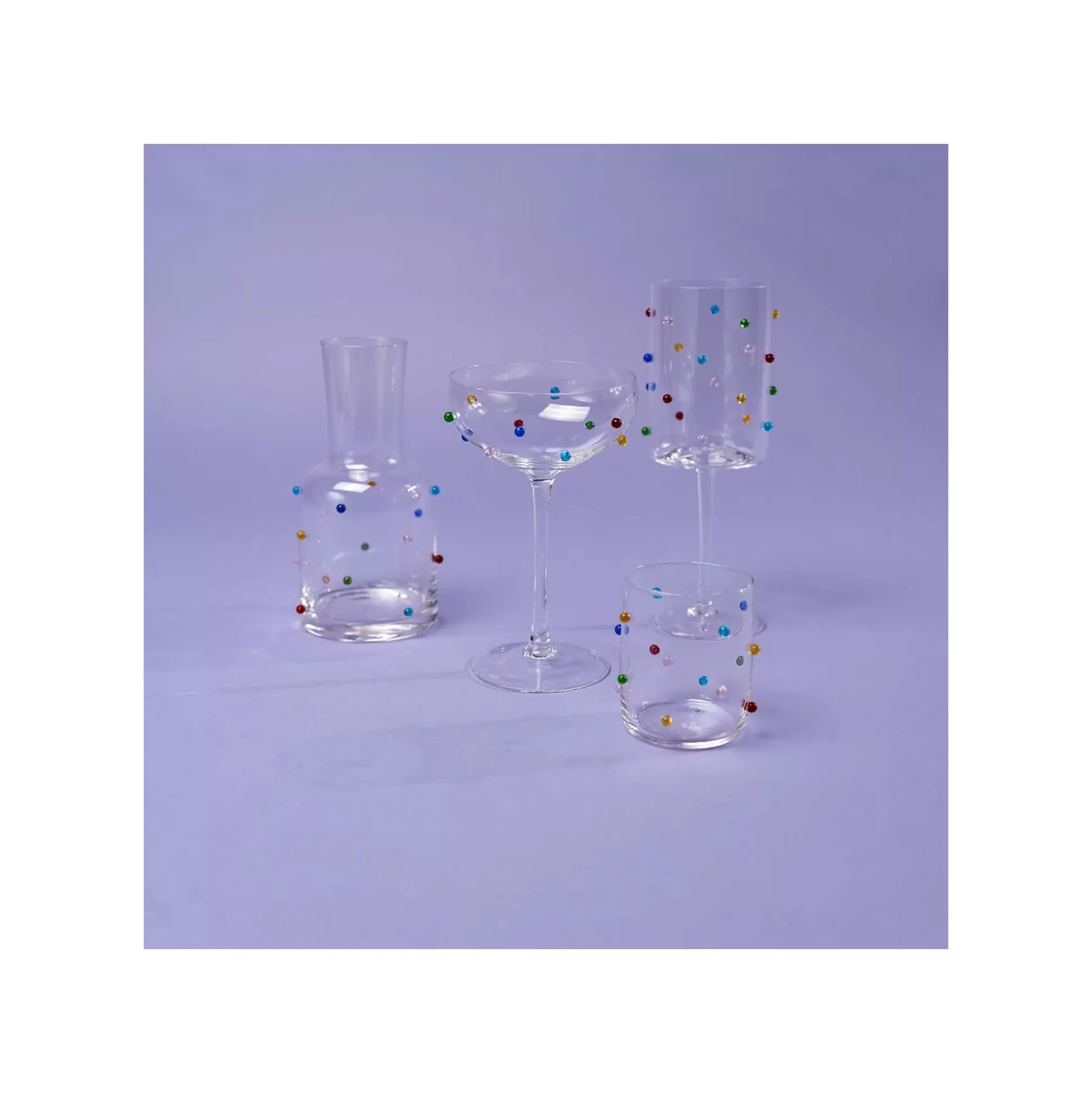 Verres à Eau Party Dots Set De 4 ^KARE Design Clearance