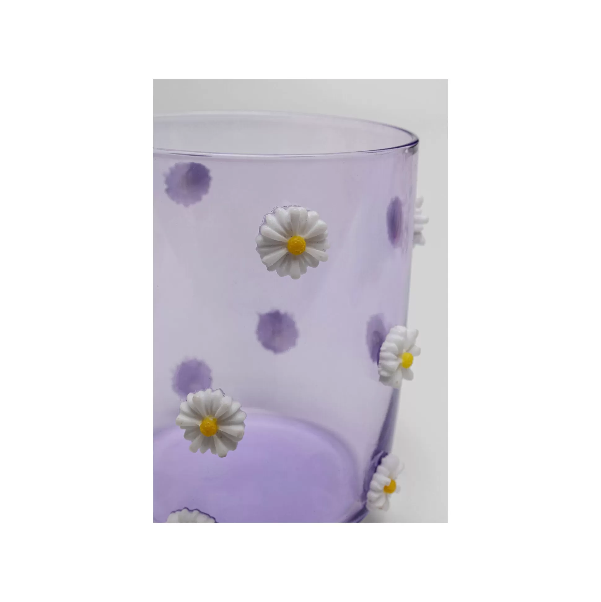 Verres à Eau Party Violets Fleurs Set De 4 ^KARE Design Online
