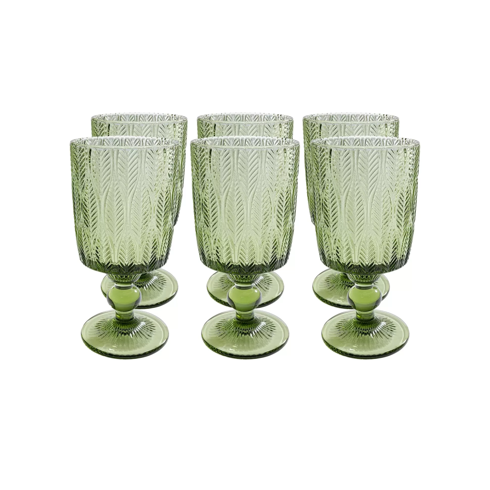 Verres à Vin Fogli Verts Set De 6 ^KARE Design Best