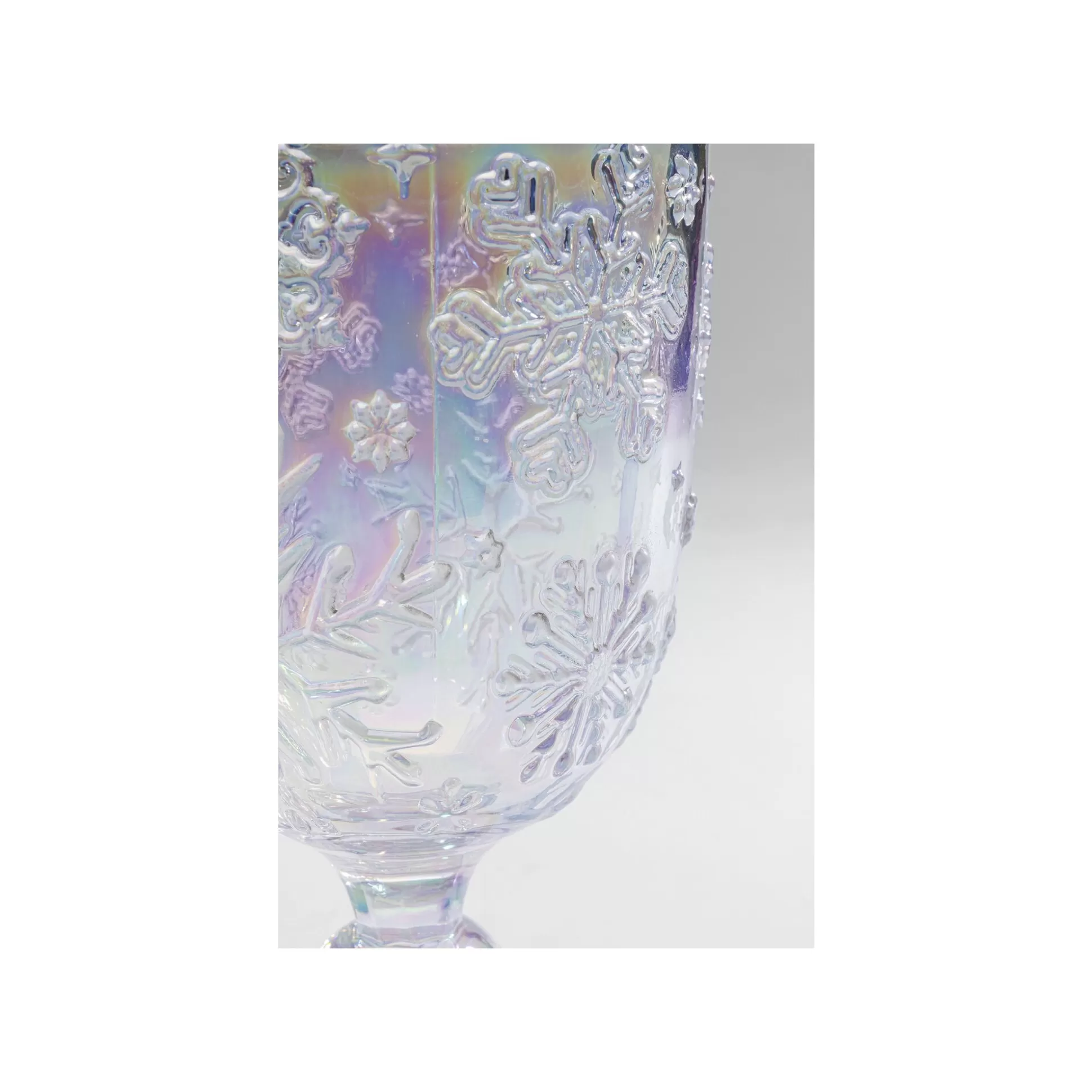 Verres à Vin Ice Flowers Violets Set De 6 ^KARE Design Best